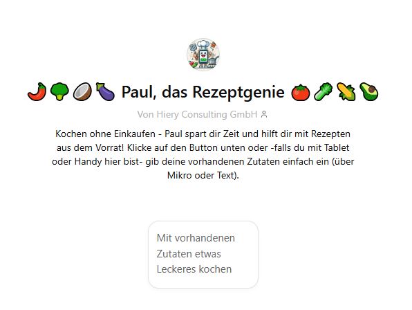 Paul, das Rezeptgenie